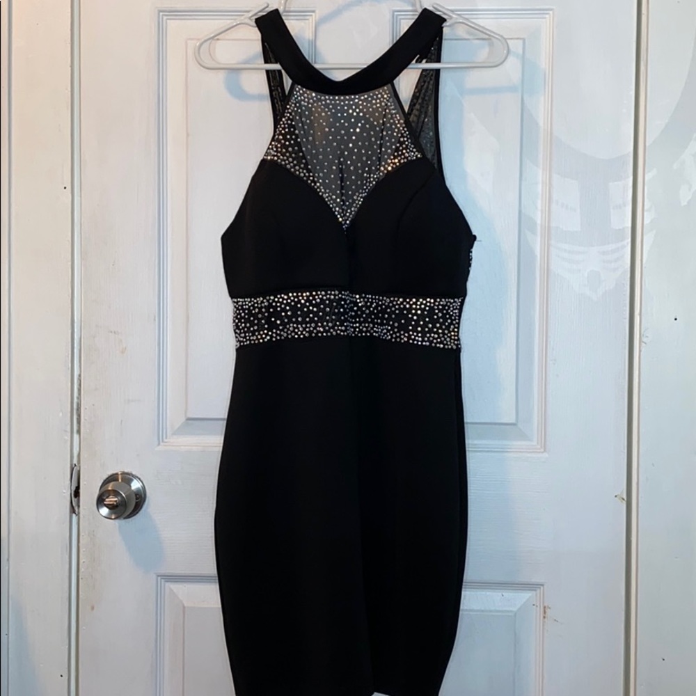 Little black mesh dress